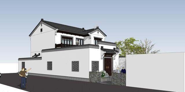 新中式帶庭院別墅設(shè)計,新與舊的融合,耐人細(xì)品